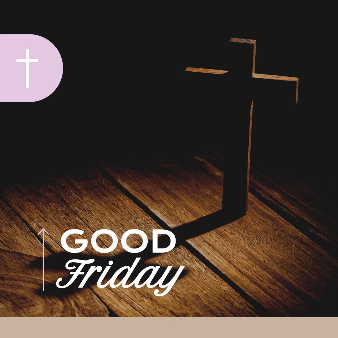 Good Friday Significance with Crucifix and Shadow