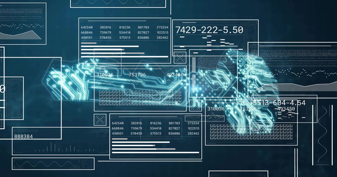 Futuristic Holographic Circuit Interface with Data Analytics