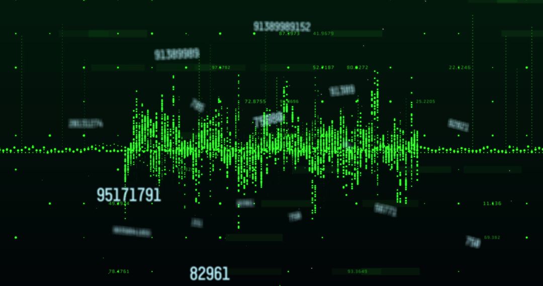 Dynamic Financial Data Visualization in Green Tones