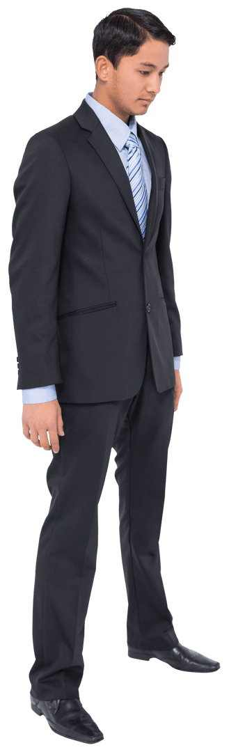Corporate Professional Standing on Transparent Background