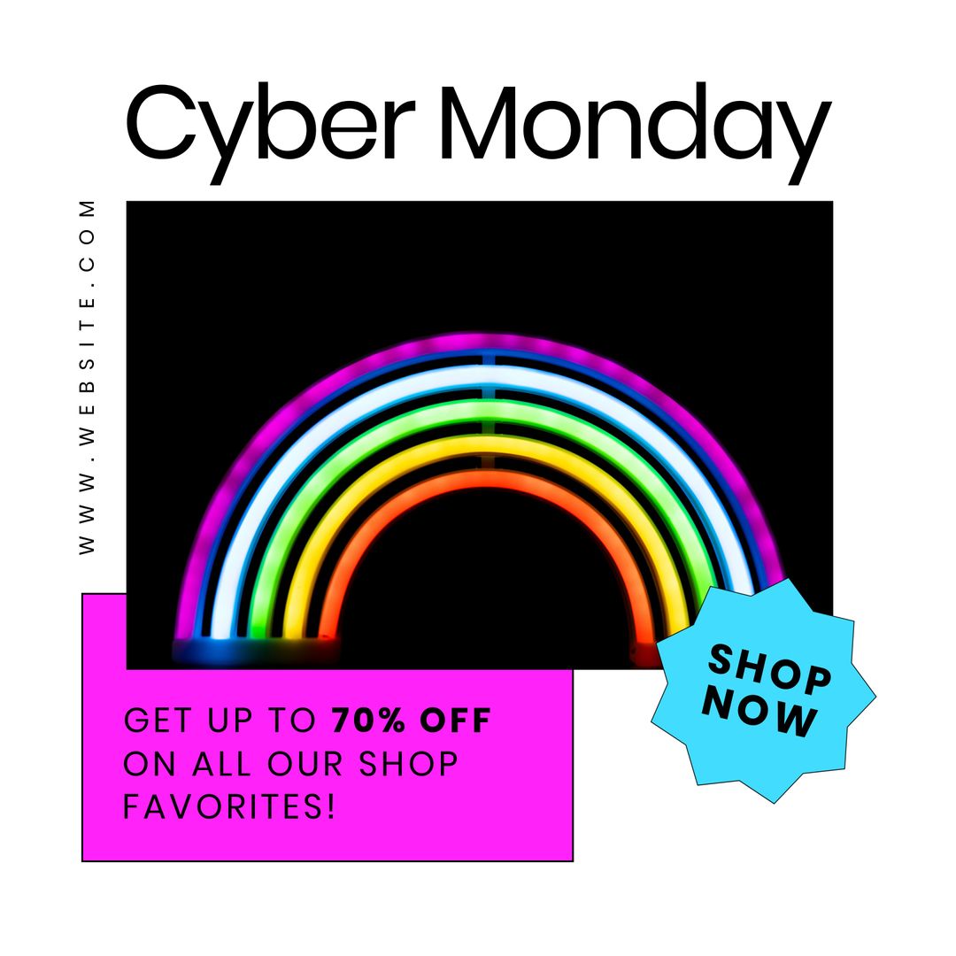 Cyber Monday Rainbow Promotion with Special Discount Offer