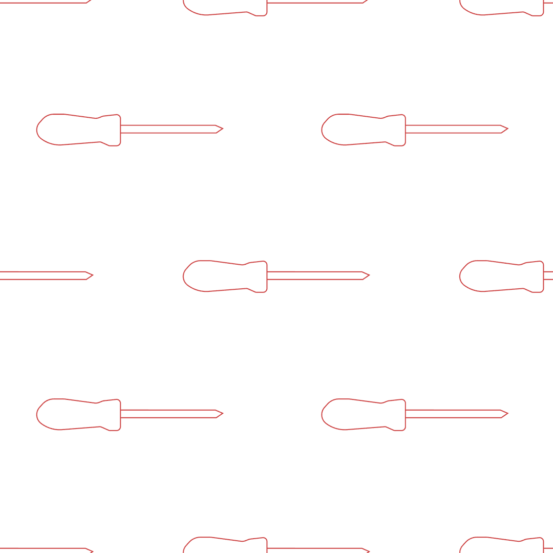 Transparent Red Screwdriver Pattern for DIY Design Projects