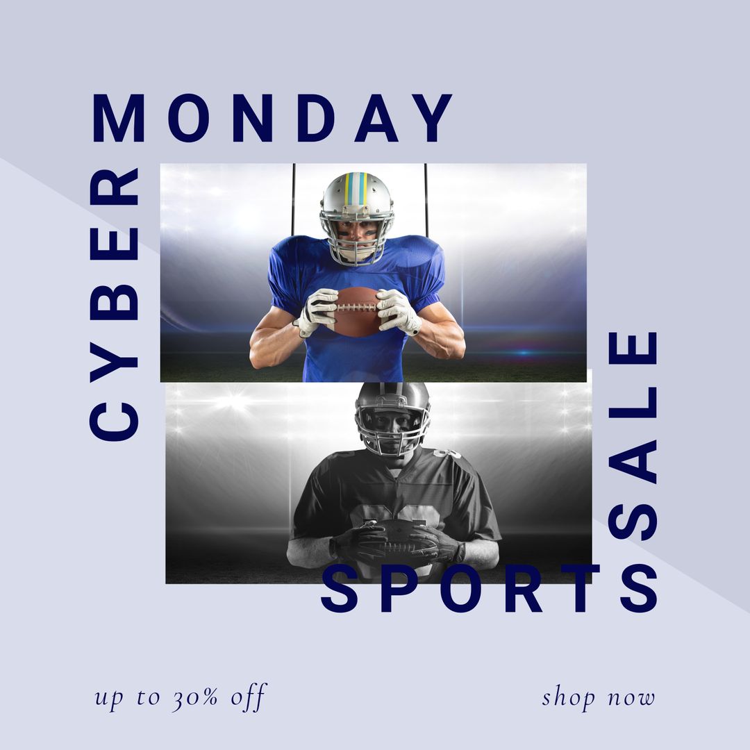 Cyber Monday Sports Sale with American Football Focus