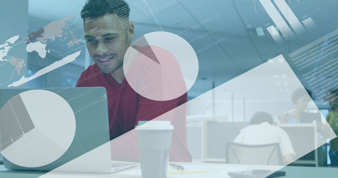 Professional Analyzing Financial Data in Modern Office Environment