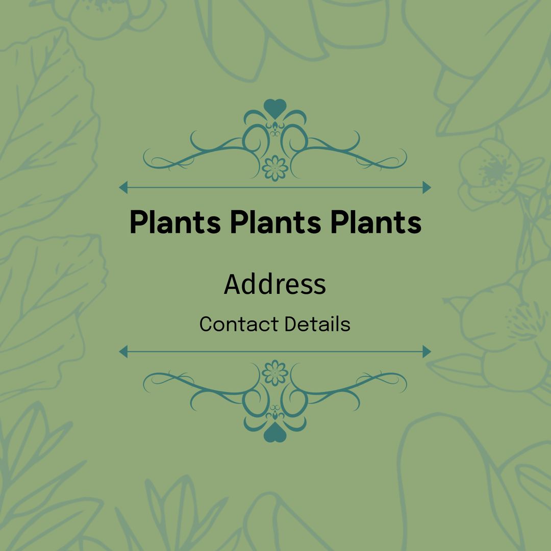Gardening Services Social Media Template with Botanical Design - Download Free Stock Images Pikwizard.com