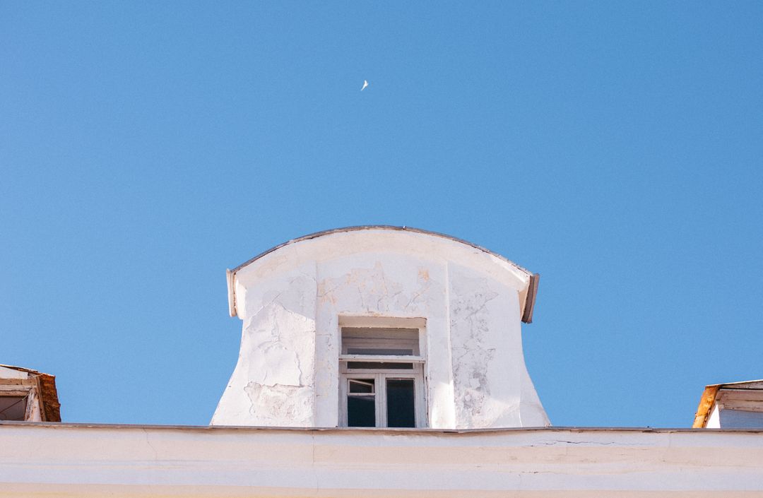 Minimalist Architectural Detail Under Clear Blue Sky - Free Images, Stock Photos and Pictures on Pikwizard.com