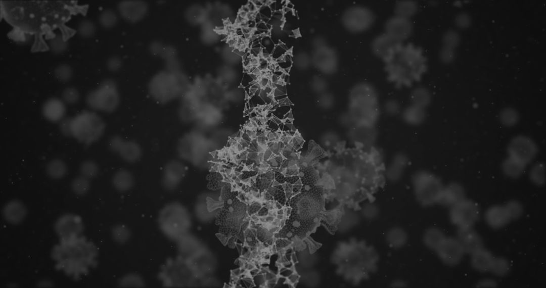 3D Coronavirus Cells with Rotating DNA Strands