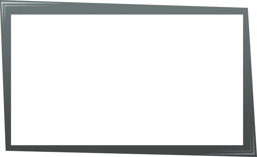 Transparent TV Frame Illustration with Angular Design