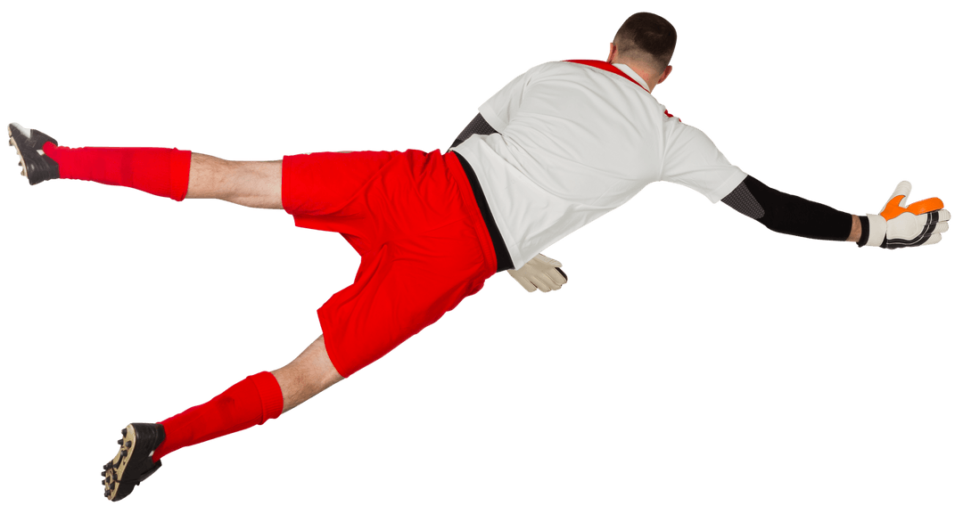 Goalkeeper Diving Save Transparent Background