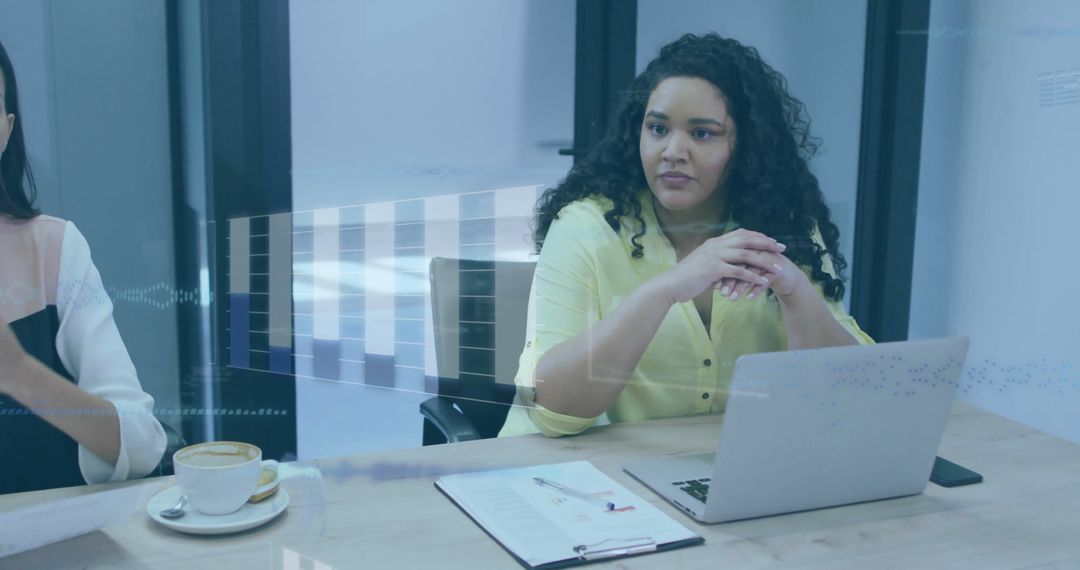 Diverse Business Team Analyzing Financial Data Digitally