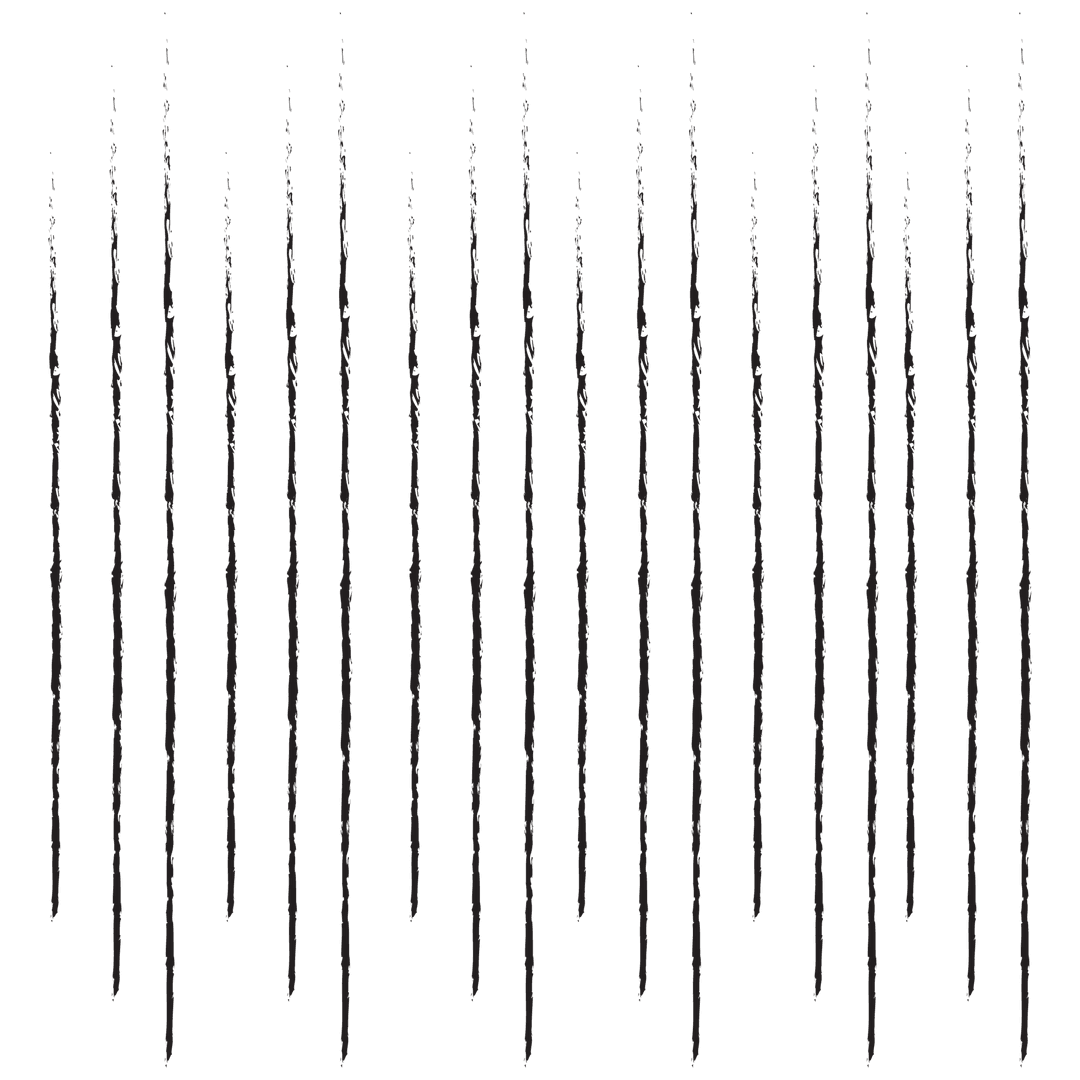 Black Vertical Lines Pattern on Transparent Background