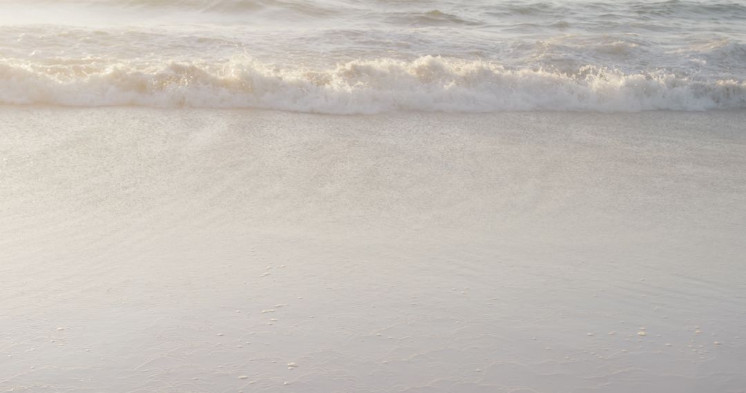 Serene Waves Gently Crashing on Shore at Sunset - Free Images, Stock Photos and Pictures on Pikwizard.com