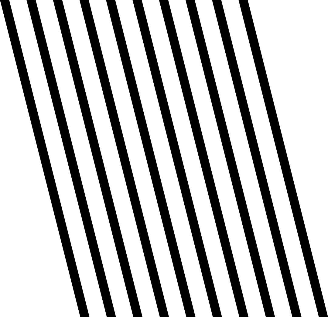 Stylish Black Slanted Lines on Transparent Background Illustration