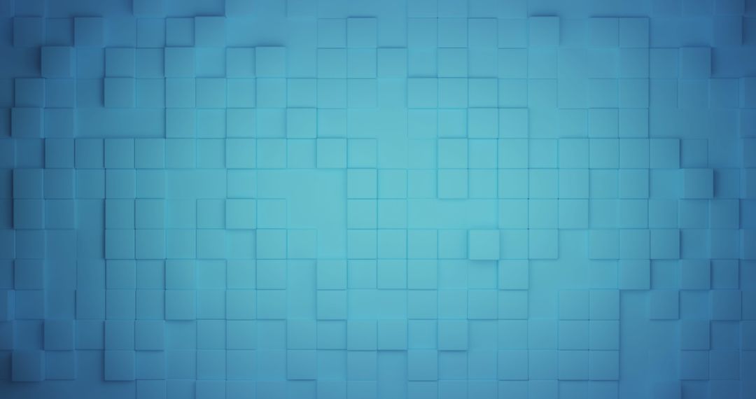 Abstract Blue Geometric Tile Pattern