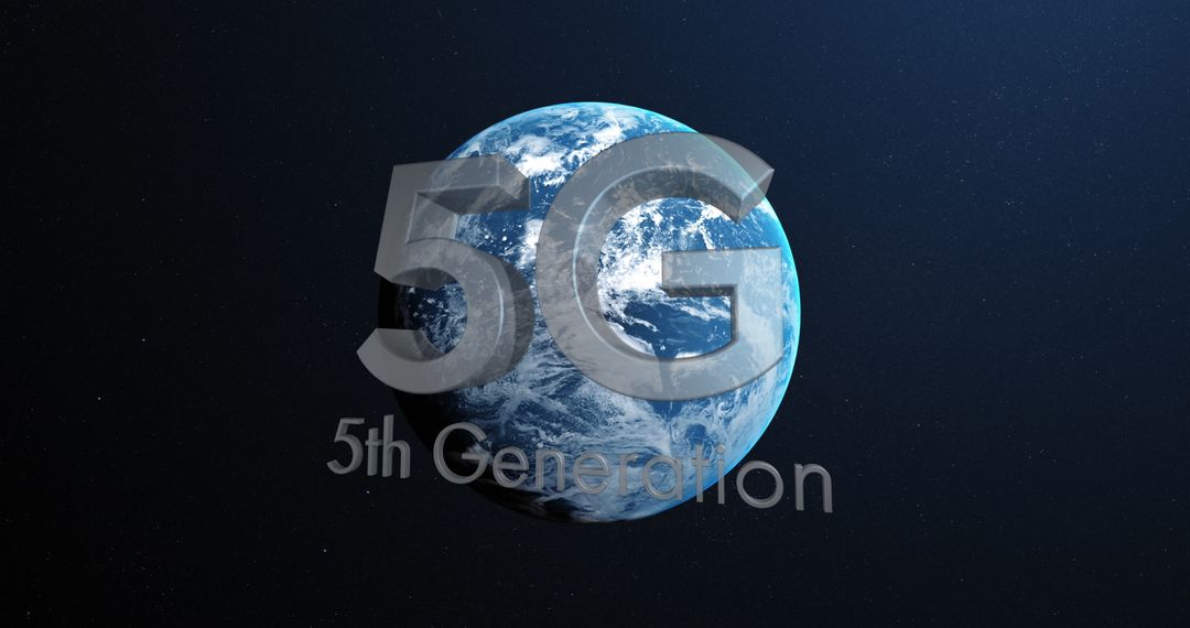5G Technology Against Planet Earth Background for Global Communication