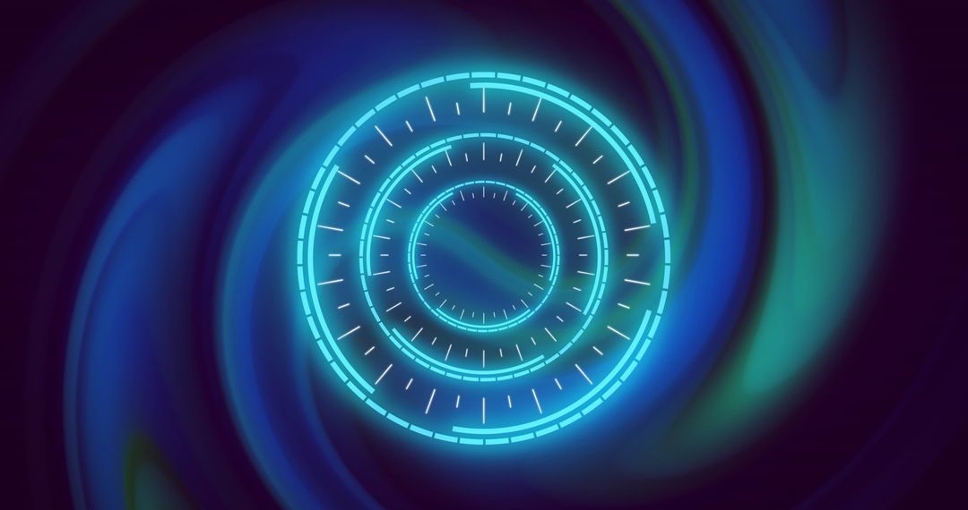 Futuristic Digital Interface with Data Loading Concept