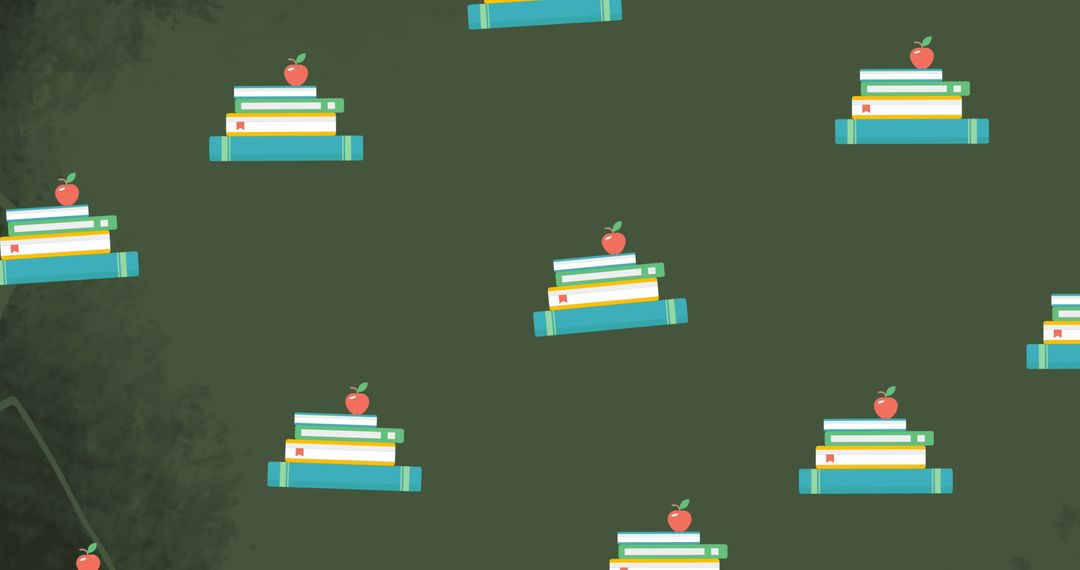 Welcome Back to School Concept Background with Books