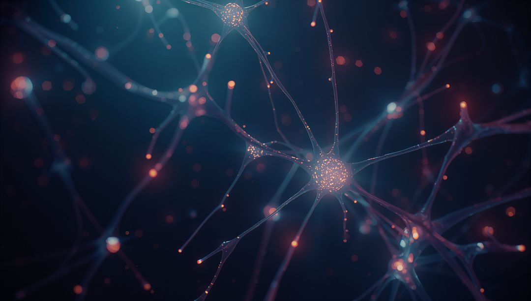 Glowing Neural Network Nodes in Dark Space