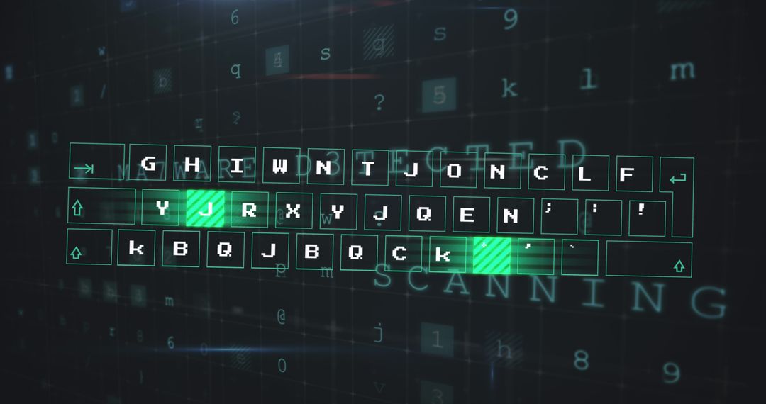 digital data encryption and virtual interface concept - Free Images, Stock Photos and Pictures on Pikwizard.com
