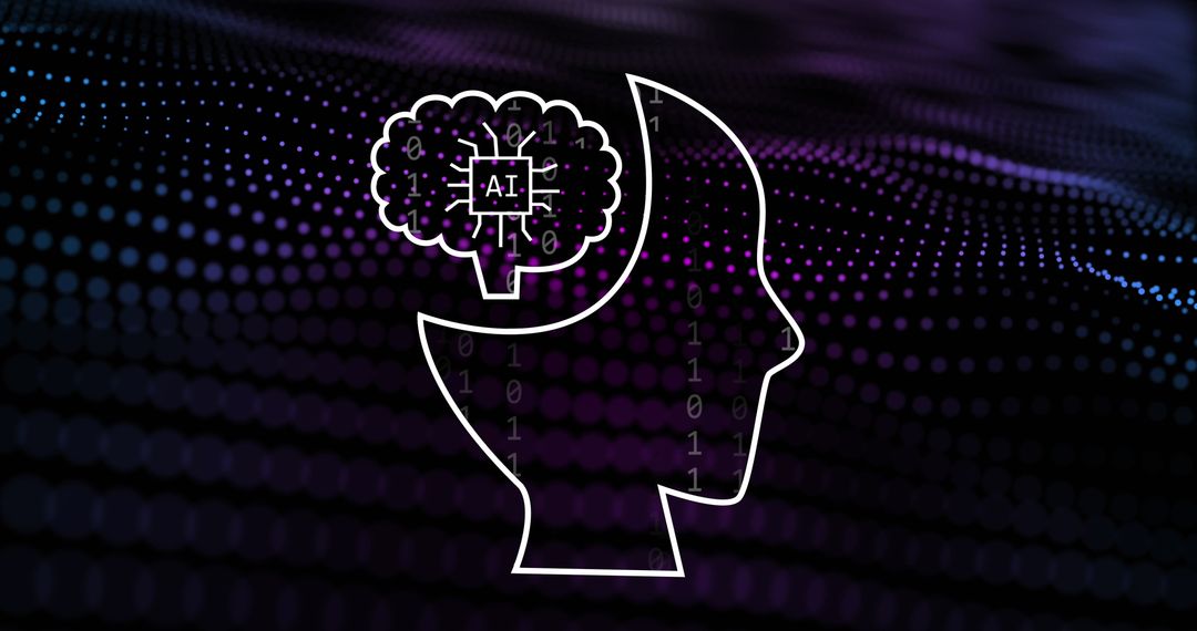 Artificial Intelligence Mind Processing Digital Data