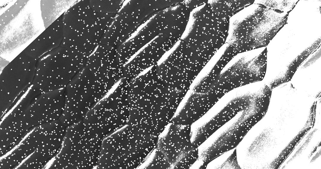 Dynamic Abstract Textured Pattern in Black and White