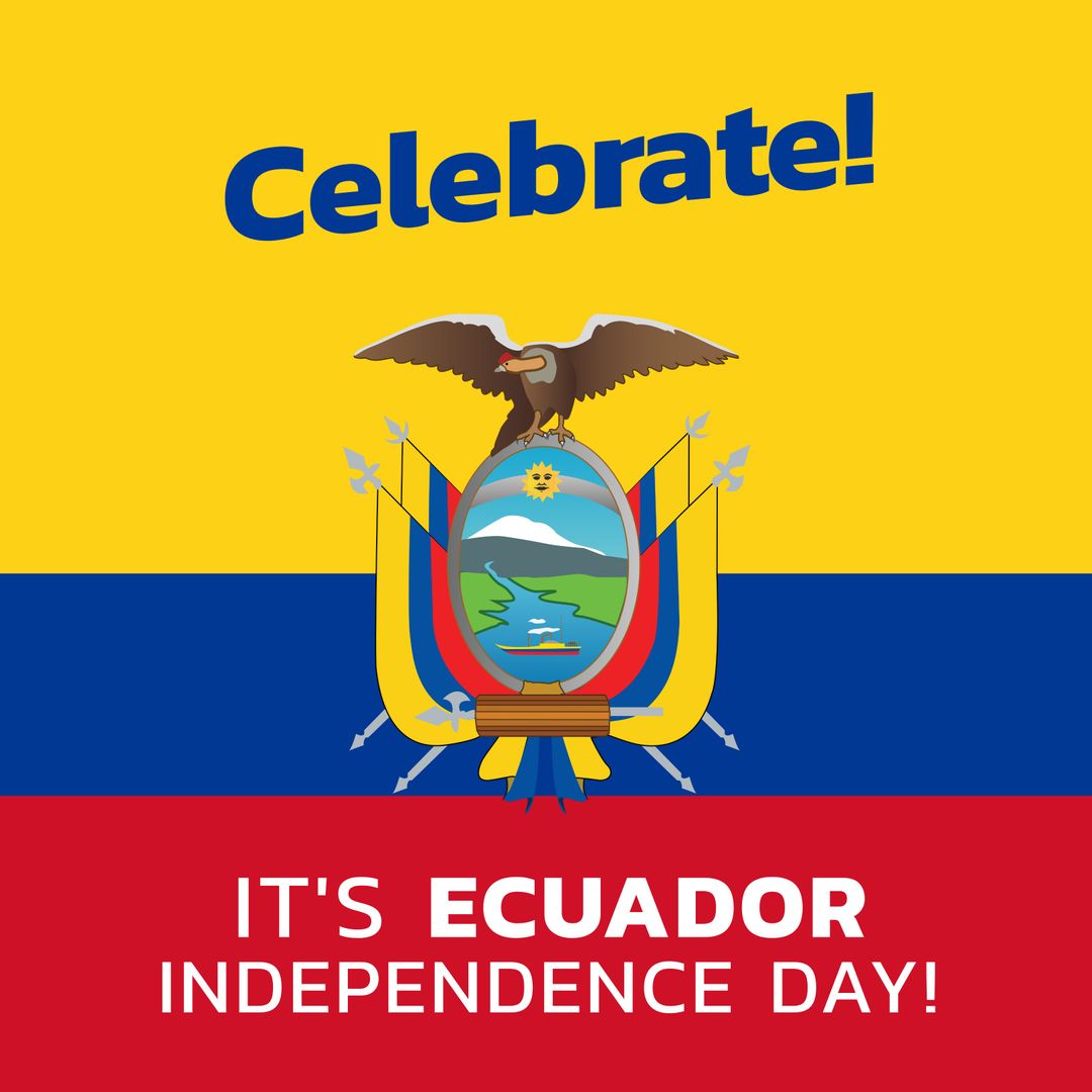 Ecuador Independence Day Celebration Banner