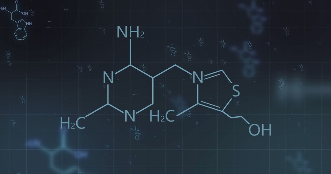Digital Representation of Chemical Structure on Dark Background