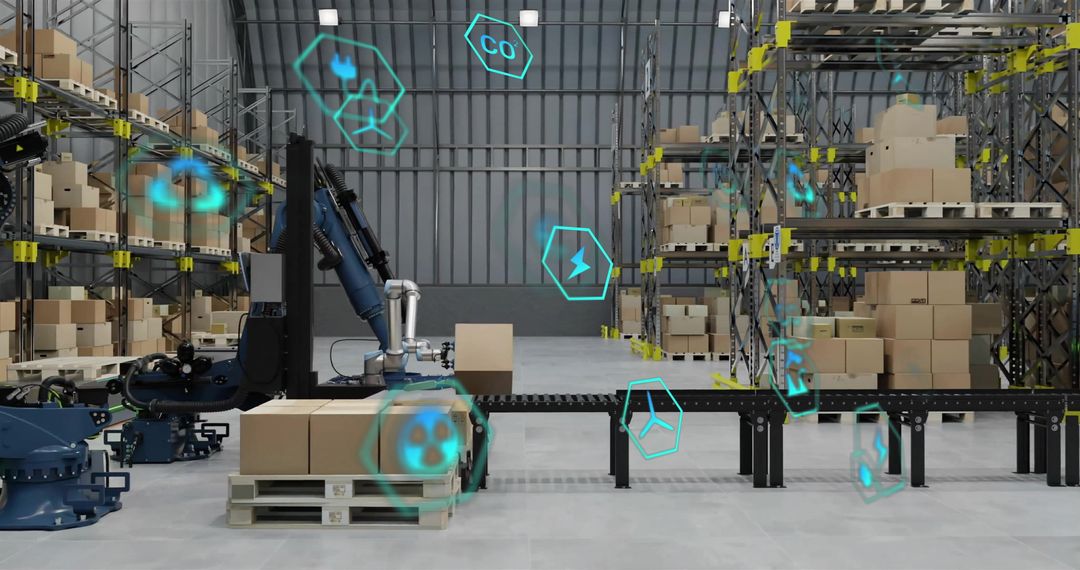 Robotics Enhancing Efficiency in Eco-Friendly Warehouse