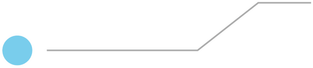 Transparent Line Connecting to Blue Circle Troyandi Trace