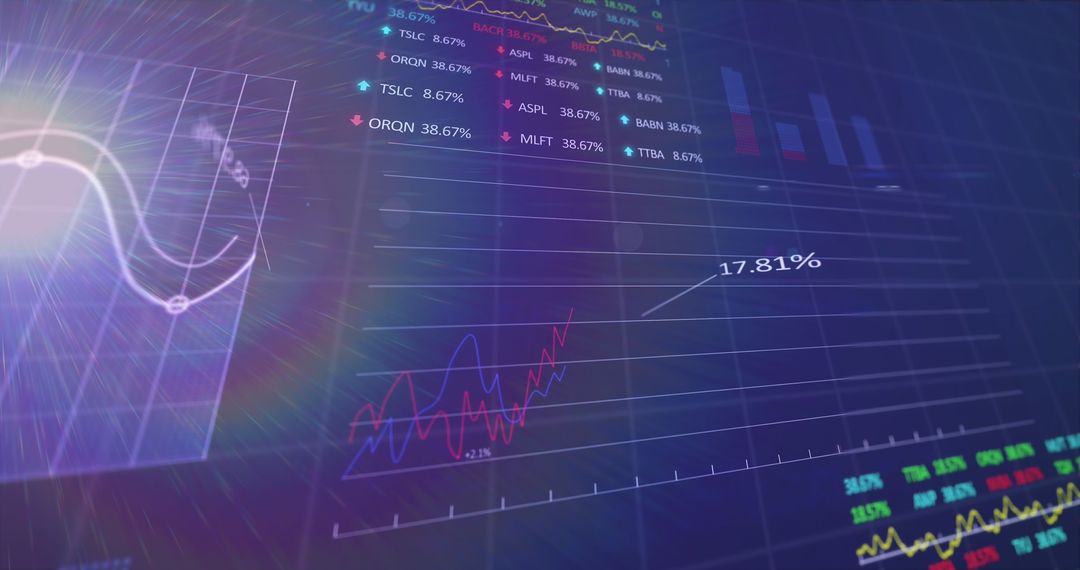 Dynamic Financial Dashboard with Rising Chart and Analytics
