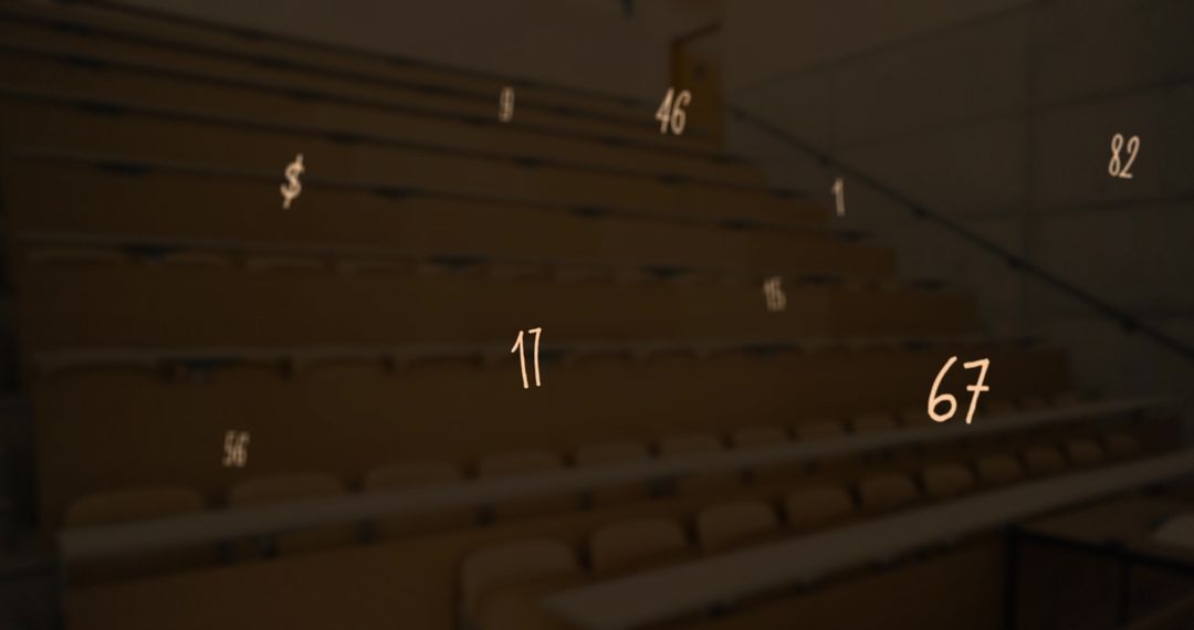Floating Mathematical Numbers in an Empty Classroom Environment