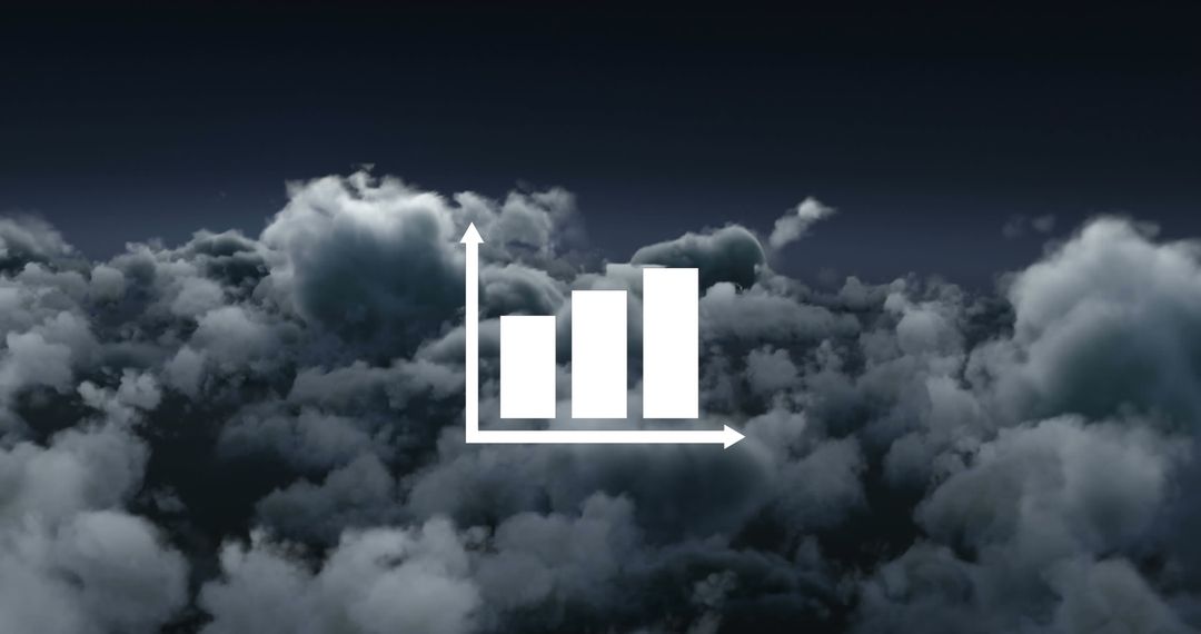 Analytics Chart Over Cloudy Sky Aiding Data Visualization Concept
