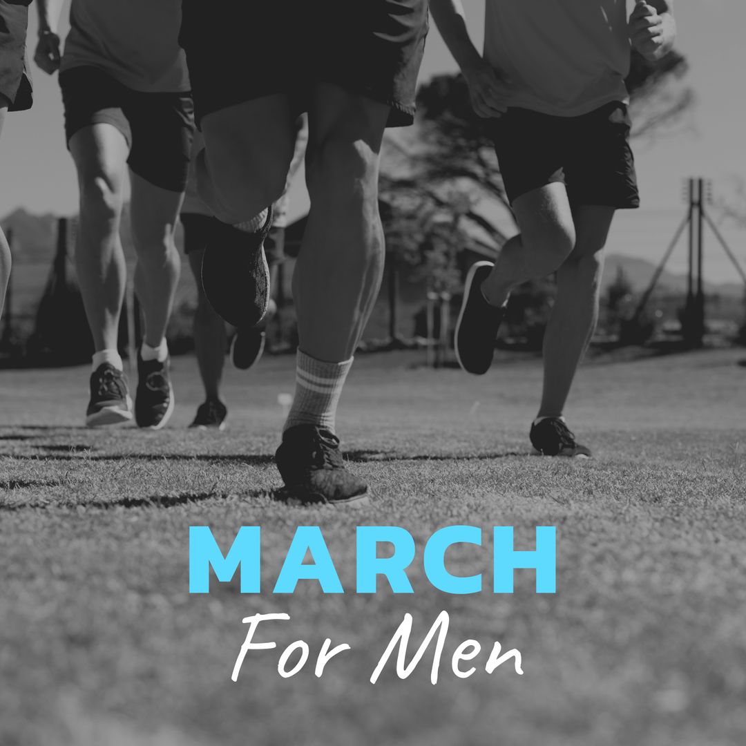 Male Runners Participating in Prostate Cancer Awareness Event