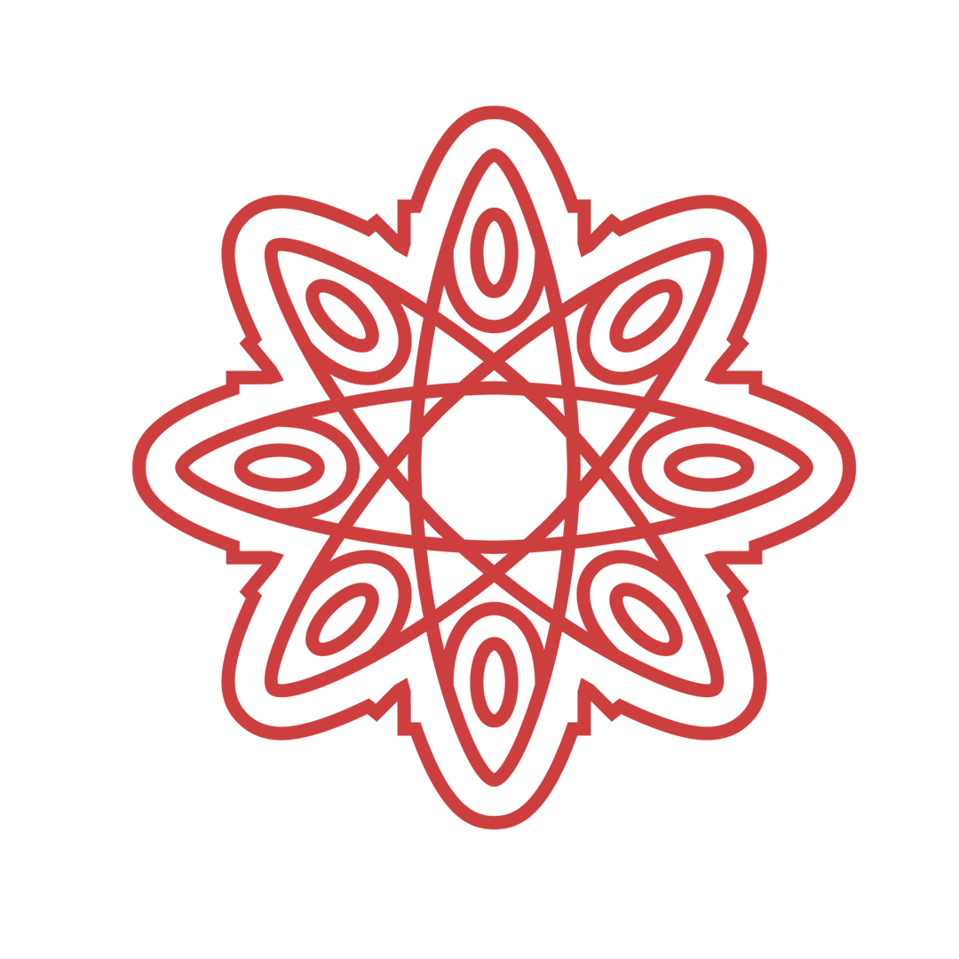 Abstract Vector Geometric Design on Transparent Background