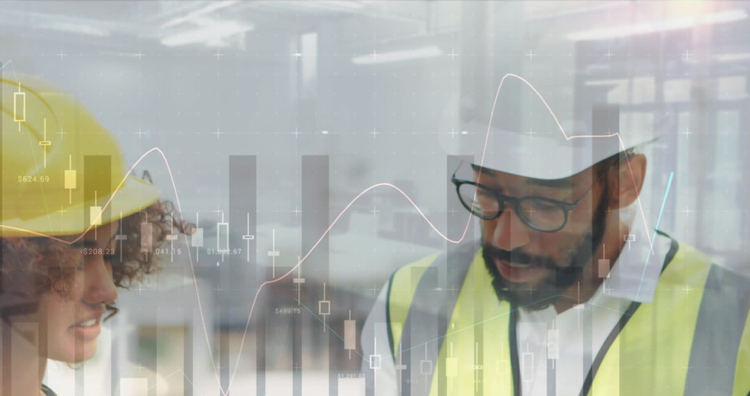 Architects Analyzing Data on Construction Site