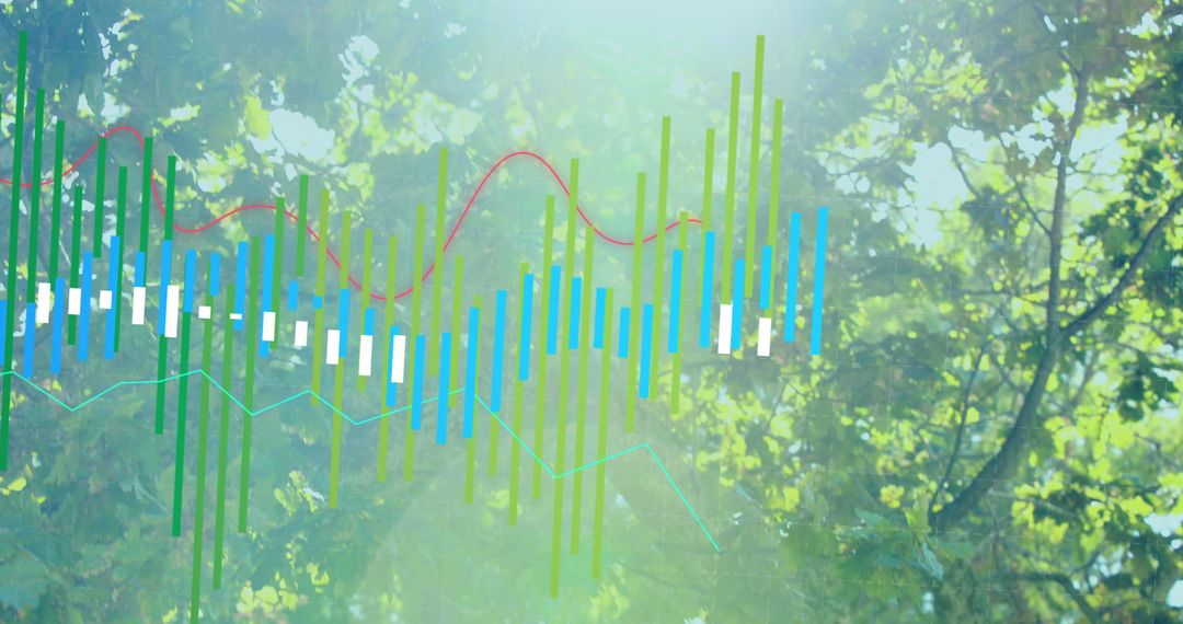 Nature-Inspired Data Visualization with Trees Overlay