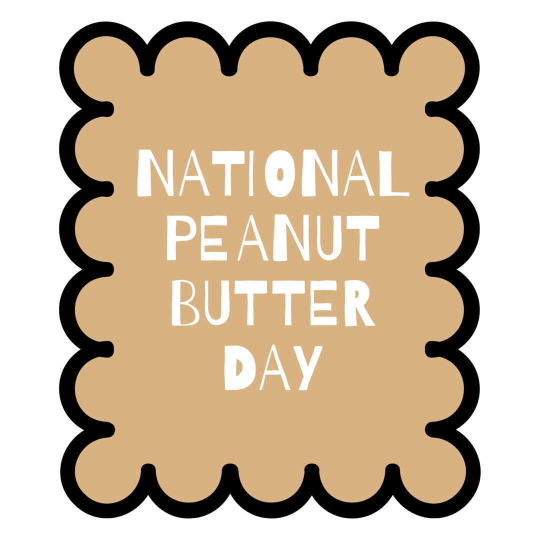 National Peanut Butter Day Celebration Graphic