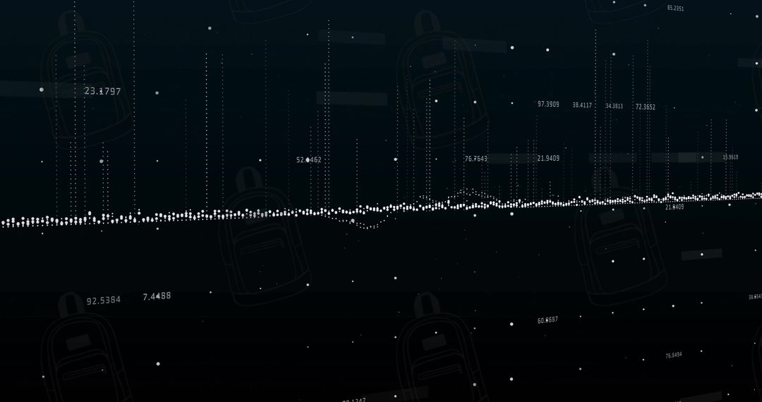 Dynamic Financial Data Visualization with Tech Concept Background