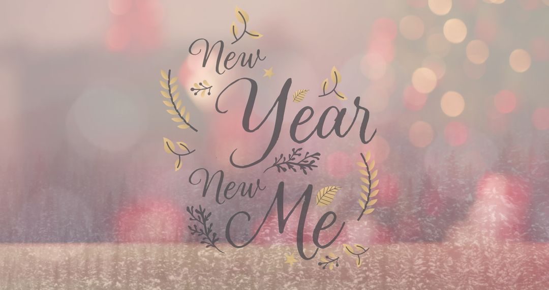 New Year Resolution Wishes Background with Elegant Typography