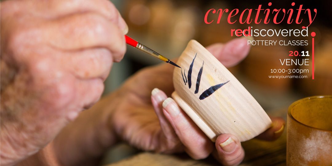 Artisan Hand Painting Pottery Invites Creativity to Workshop