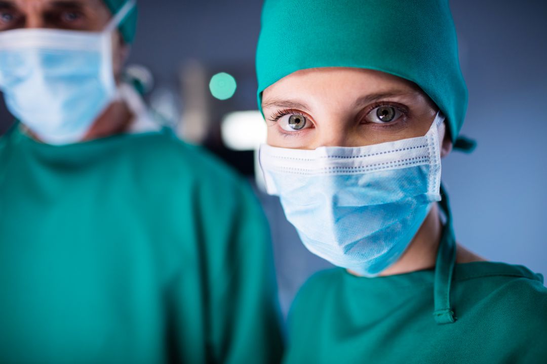 Portrait of female surgeon standing in a operating room - Free Images, Stock Photos and Pictures on Pikwizard.com