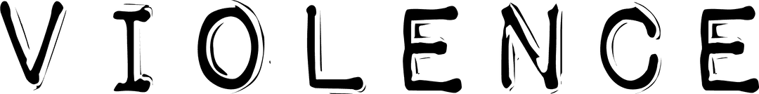 Transparent Violence Concept Text for Digital Design