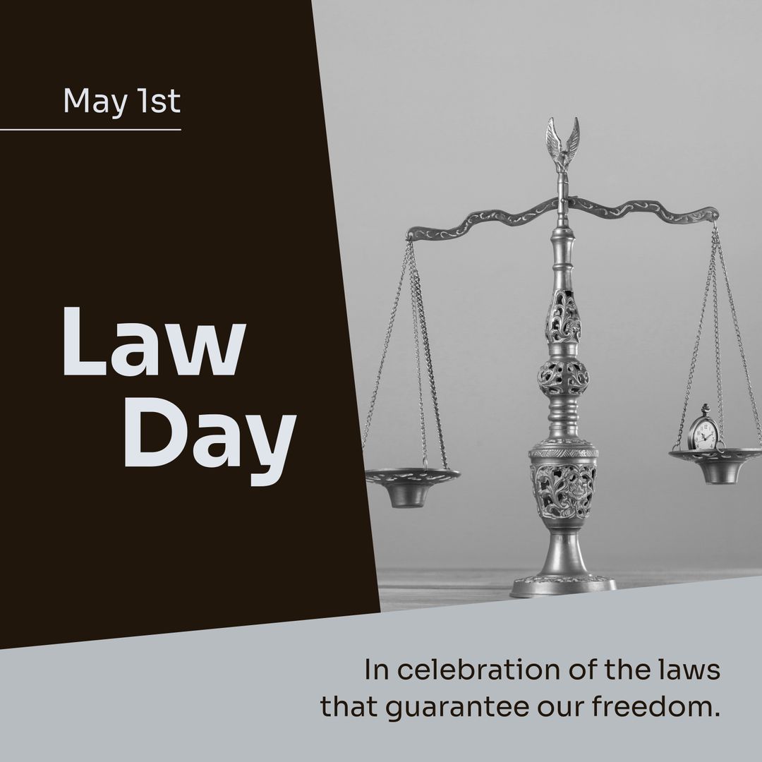 Law Day Scale and Quotes for Justice and Freedom Celebration