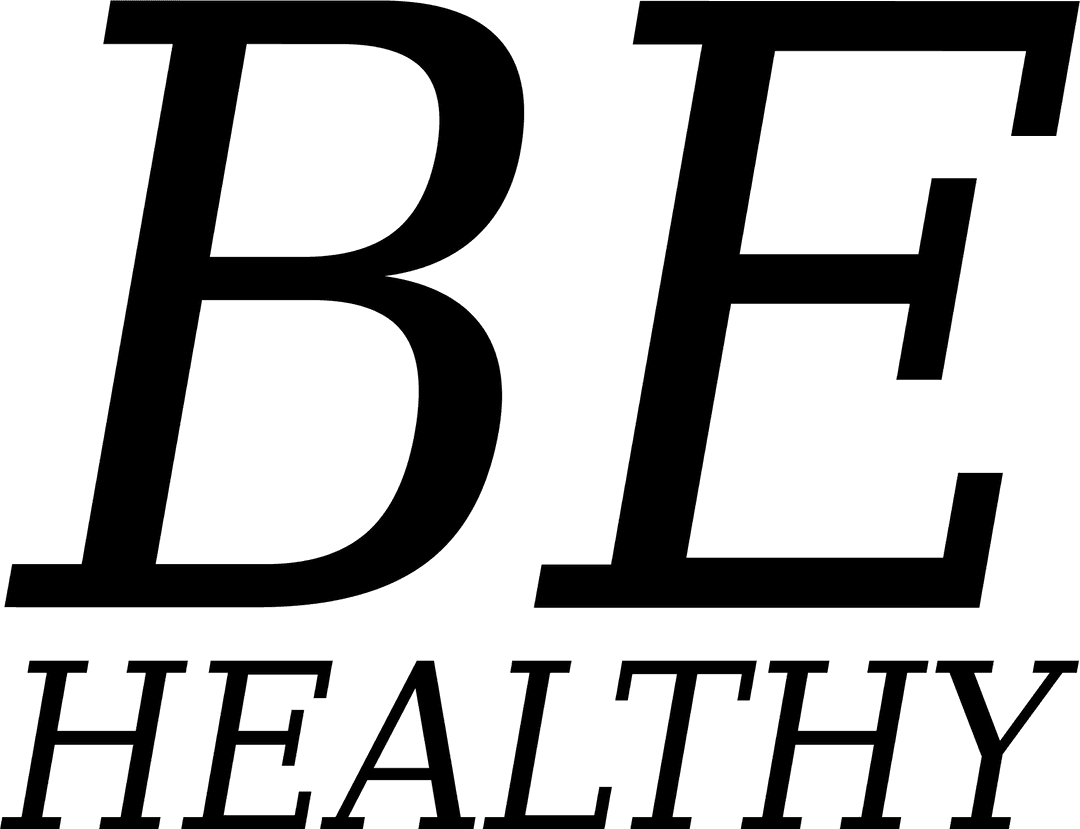 Be Healthy Text with Bright Colors on Transparent Background