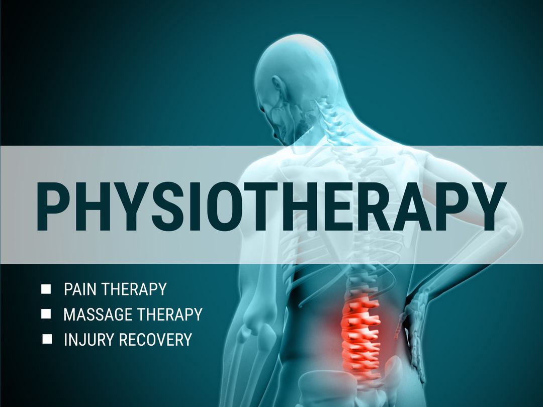 Digital Model Illustrating Lumbar Spine Therapy and Rehabilitation