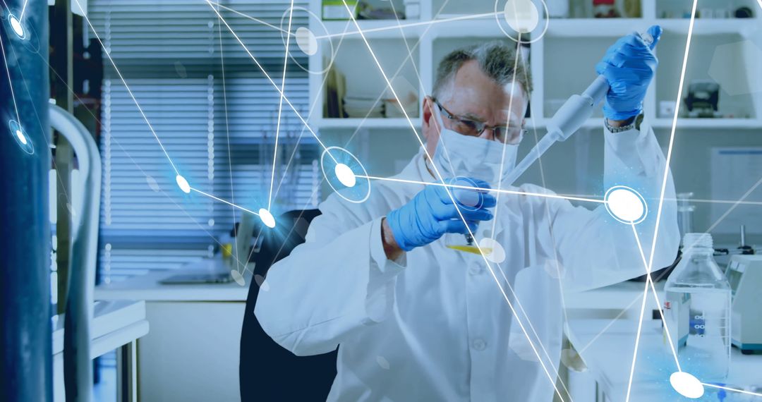 Innovative Scientist Conducting Research in Modern Laboratory