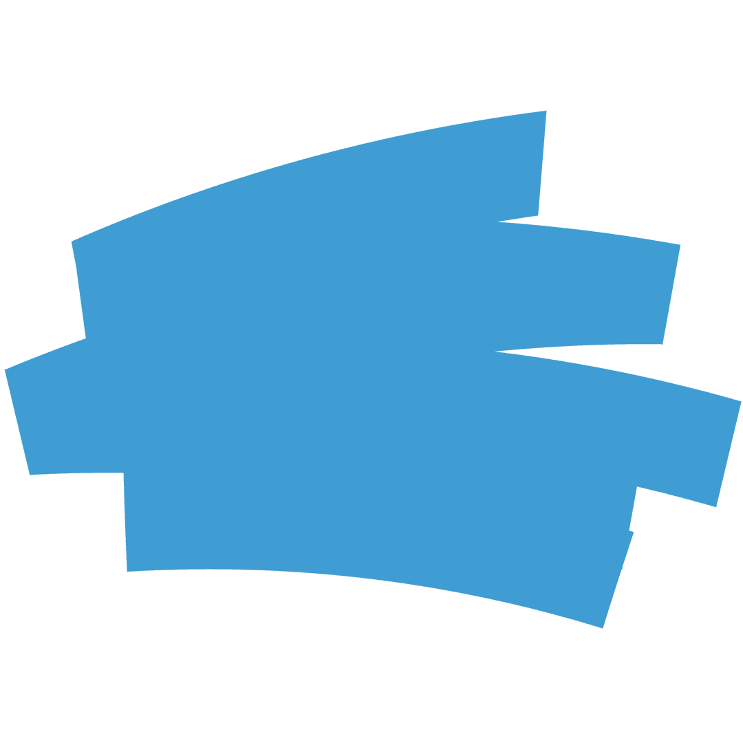 Abstract Transparent Blue Brush Stroke on White