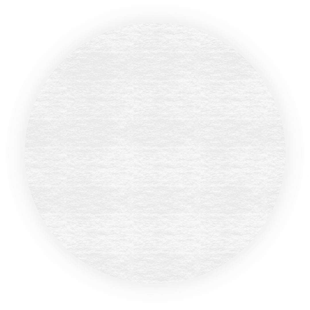 Large White Paper Circle on Transparent Background