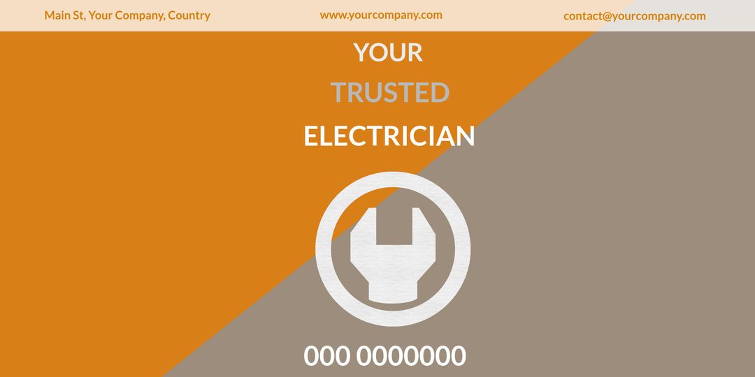 Trusted Electrician Service Flyer Design