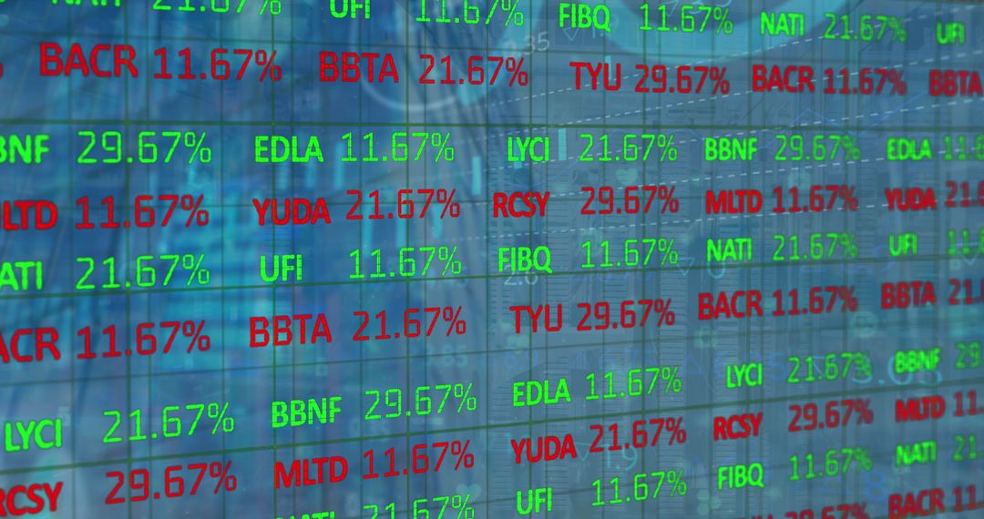 Digital Stock Market Dashboard Displaying Declining Prices - Free Images, Stock Photos and Pictures on Pikwizard.com